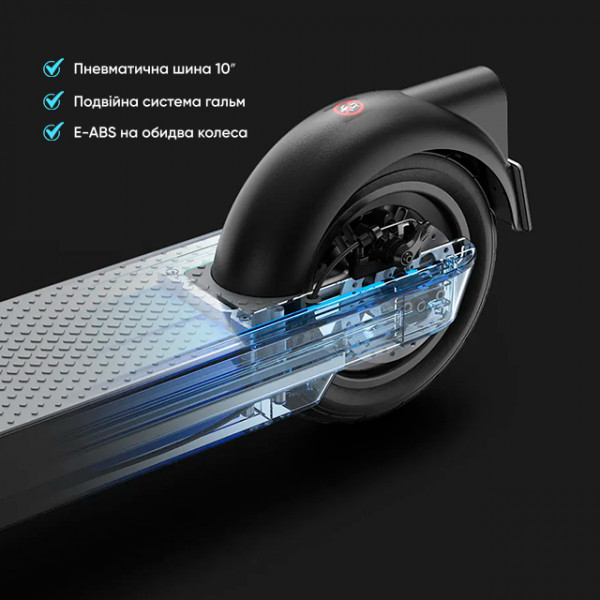 Електросамокат OKAI ES30-NEON PRO Чорний 10", 350(700)W, 14,7Ah, 80km, 25kmh, 25%, NFC, App, 21kg