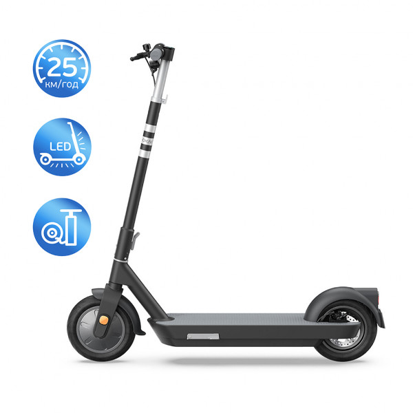 Електросамокат OKAI ES30-NEON PRO Чорний 10", 350(700)W, 14,7Ah, 80km, 25kmh, 25%, NFC, App, 21kg