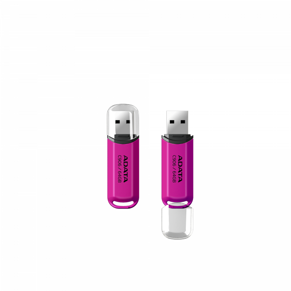 Флеш-накопичувач ADATA USB 2.0 C906 64Gb Purple Pink (AC906-64G-RPP)