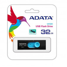 Флеш-накопичувач ADATA USB 3.2 AUV 320 32Gb Black/Blue (AUV320-32G-RBKBL)