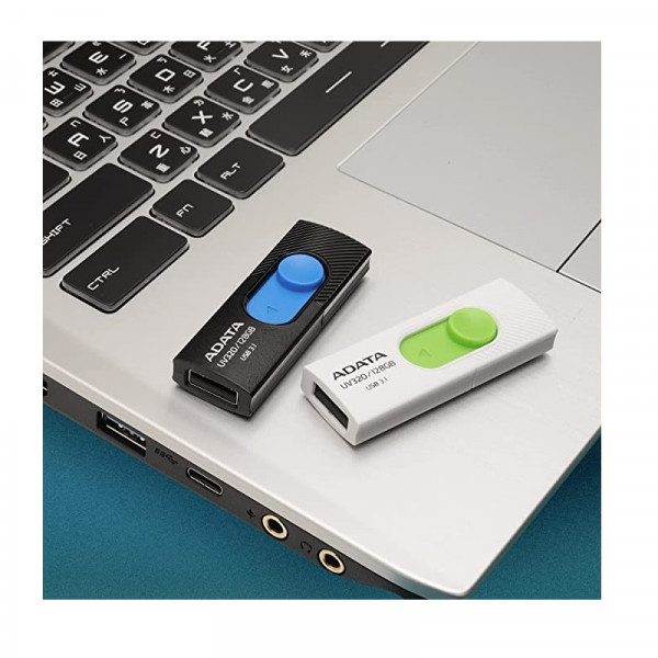Флеш-накопичувач ADATA USB 3.2 AUV 320 32Gb Black/Blue (AUV320-32G-RBKBL)