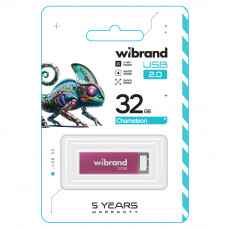 Флеш-накопичувач Wibrand USB 2.0 Chameleon 32Gb Pink (WI2.0/CH32U6P)
