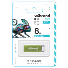 Флеш-накопичувач Wibrand USB 2.0 Chameleon 8Gb Light Green (WI2.0/CH8U6LG)