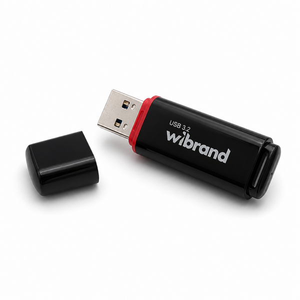 Флеш-накопичувач Wibrand USB 3.2 Gen1 Scarab 128GB Black (WI3.2/SC128P11B)