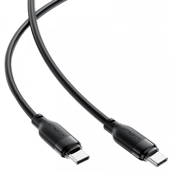 Кабель ACEFAST C16-03, Type-C to Type-C, 60W, 1.2m, TPE, TPU connectors, Black (6974316283805)