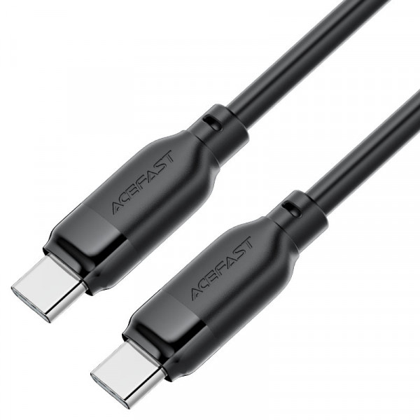 Кабель ACEFAST C16-03, Type-C to Type-C, 60W, 1.2m, TPE, TPU connectors, Black (6974316283805)