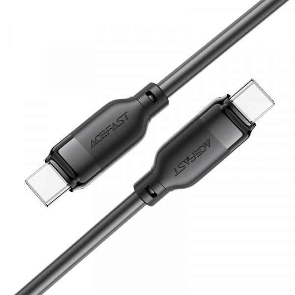 Кабель ACEFAST C16-03, Type-C to Type-C, 60W, 1.2m, TPE, TPU connectors, Black (6974316283805)