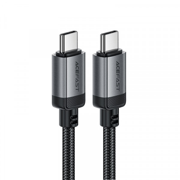 Кабель ACEFAST C20-03 USB-C to USB-C aluminum alloy charging data cable Black (6974316283775)