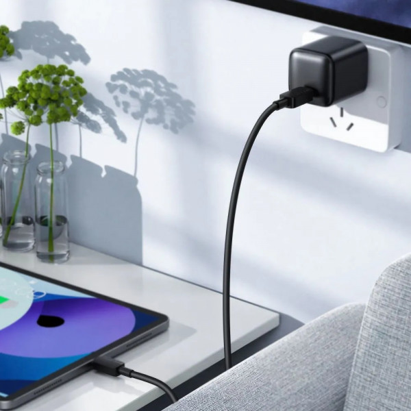 Кабель ACEFAST C26-01 USB-C to L PVC charging data cable Black (6974316287087)