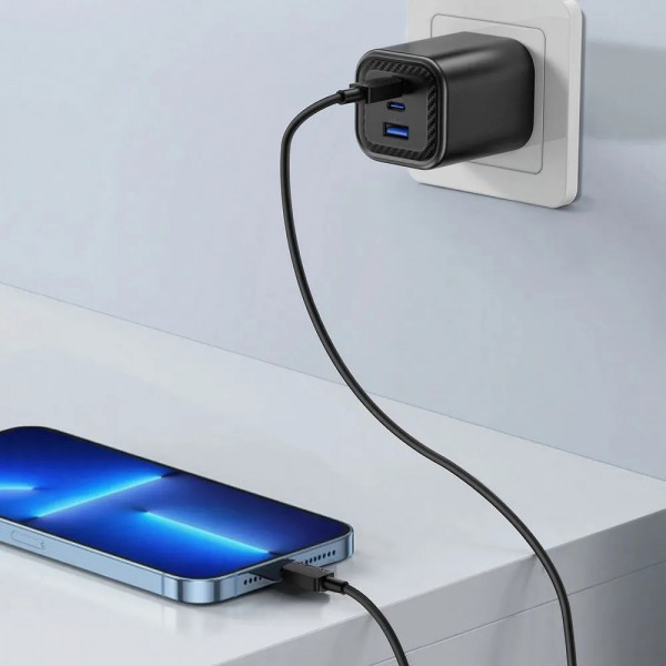 Кабель ACEFAST C26-01 USB-C to L PVC charging data cable Black (6974316287087)