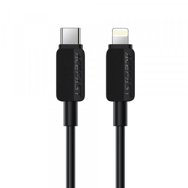 Кабель ACEFAST C26-01 USB-C to L PVC charging data cable Black (6974316287087)