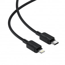 Кабель ACEFAST C26-01 USB-C to L PVC charging data cable Black (6974316287087)