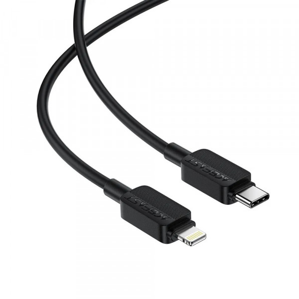 Кабель ACEFAST C26-01 USB-C to L PVC charging data cable Black (6974316287087)