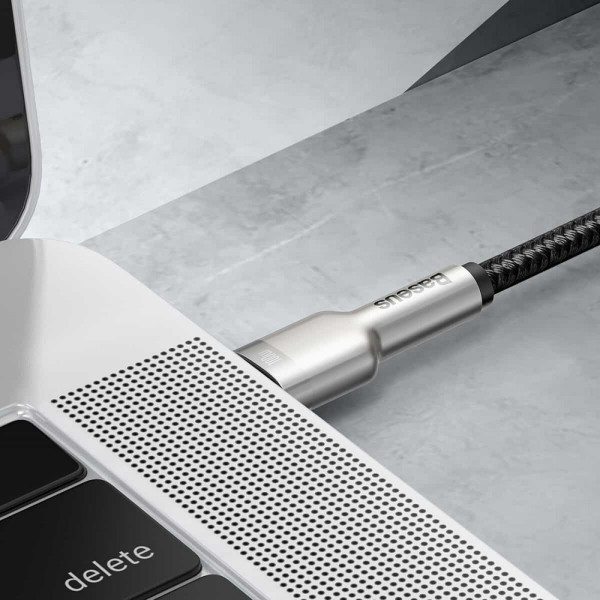 Кабель Baseus Cafule Series Metal Data Cable Type-C to Type-C 100W 2m Чорний