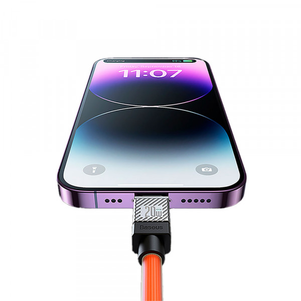 Кабель Baseus CoolPlay Series Fast Charging Cable Type-C to iP 20W 2m Orange