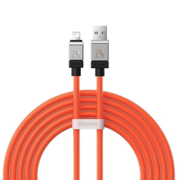 Кабель Baseus CoolPlay Series Fast Charging Cable USB to iP 2.4A 2m Orange