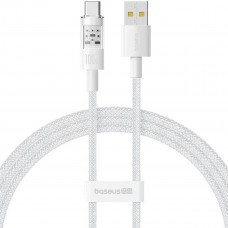 Кабель Baseus Gem Fast-Charging Data Cable USB to USB-C 100W 2m Moon Білий