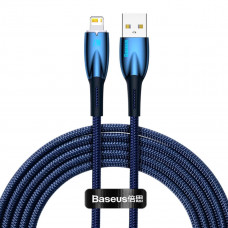 Кабель Baseus Glimmer Series Fast Charging Data Cable USB to iP 2.4A 2m Блакитний