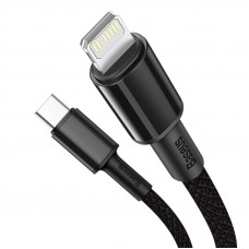Кабель Baseus High Density Braided Fast Charging Data Cable Type-C to iP PD 20W 1m Black (CATLGD-01)