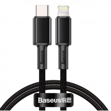 Кабель Baseus High Density Braided Fast Charging Data Cable Type-C to iP PD 20W 1m Black (CATLGD-01)