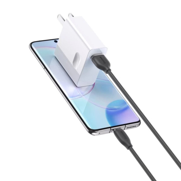 Кабель Baseus Jelly Liquid Silica Gel Fast Charging Data Cable USB to Type-C 100W 1.2m Black