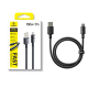 Кабель Baseus New Braided Fast Charging Cable USB-A to USB-C 100W/7.5W 1m Cosmic Black (E0426W01)