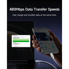 Кабель Baseus New Braided Fast Charging Cable USB-A to USB-C 100W/7.5W 1m Cosmic Black (E0426W01)