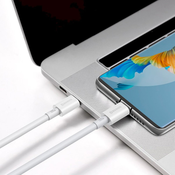 Кабель Baseus Superior Series Fast Charging Data Cable Type-C to Type-C 100W 2m White