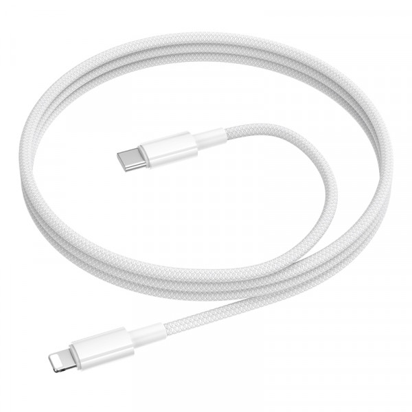 Кабель BOROFONE BX117 Source PD charging data cable iP White (6941991120114)