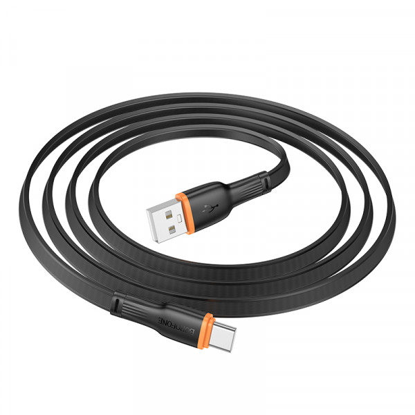 Кабель BOROFONE BX118 Esplendido charging data cable Type-C Black (6941991120947)