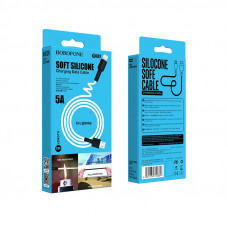 Кабель BOROFONE BX31 USB to iP 2.4A, 1m, silicone, TPE connectors, Білий