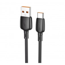 Кабель BOROFONE BX93 Super power 100W charging data cable Type-C Чорний