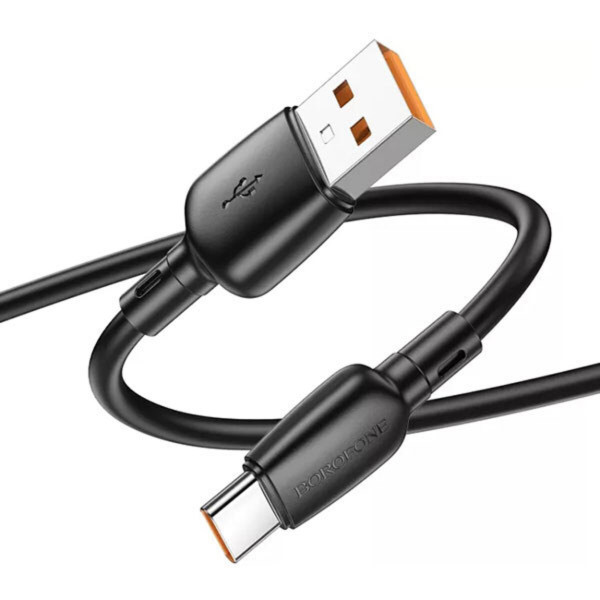 Кабель BOROFONE BX93 Super power 100W charging data cable Type-C Чорний