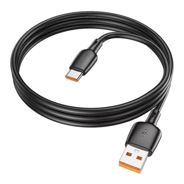Кабель BOROFONE BX93 Super power 100W charging data cable Type-C Чорний