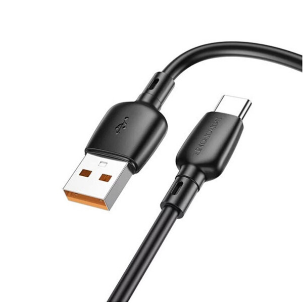 Кабель BOROFONE BX93 Super power 100W charging data cable Type-C Чорний