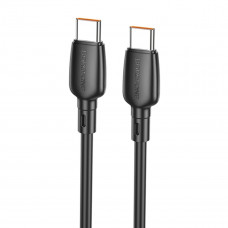 Кабель BOROFONE BX93 Super power 100W fast charging data cable Type-C to Type-C Чорний