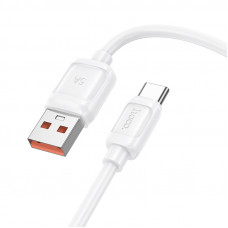 Кабель HOCO X115 Surpass 100W fast charging data cable Type-C White (6942007651981)