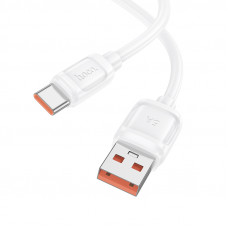 Кабель HOCO X115 Surpass 100W fast charging data cable Type-C White (6942007651981)