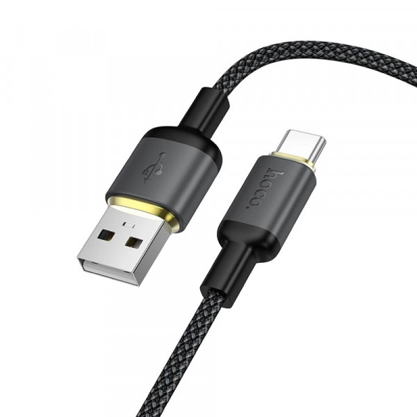 Кабель HOCO X128 Benefit charging data cable Type-C Black (6942007681094)