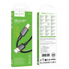 Кабель HOCO X128 Benefit charging data cable Type-C Black (6942007681094)