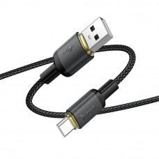 Кабель HOCO X128 Benefit charging data cable Type-C Black (6942007681094)