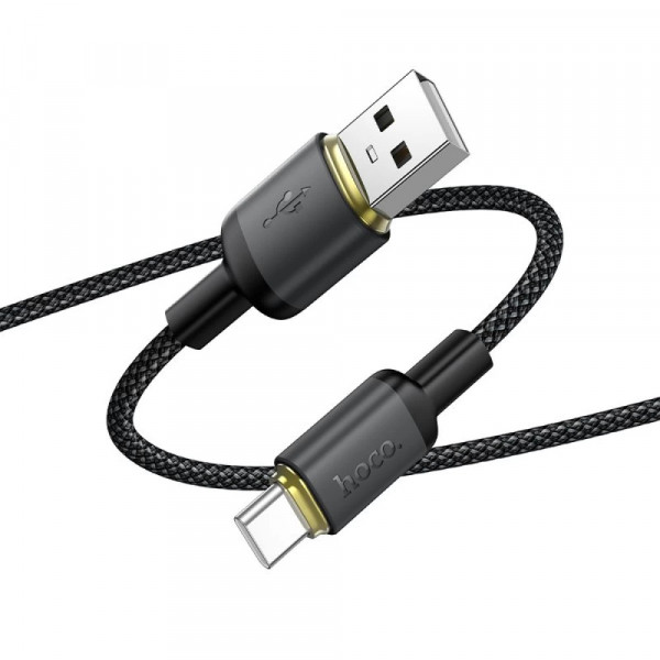 Кабель HOCO X128 Benefit charging data cable Type-C Black (6942007681094)