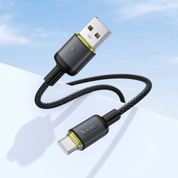 Кабель HOCO X128 Benefit charging data cable Type-C Black (6942007681094)