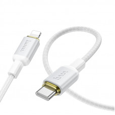 Кабель HOCO X128 Benefit PD30W charging data cable iP White (6942007681063)
