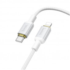 Кабель HOCO X128 Benefit PD30W charging data cable iP White (6942007681063)