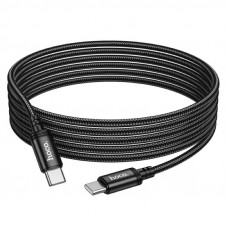 Кабель HOCO X91 Radiance 60W charging data cable for Type-C to Type-C(L=3M) Black (6931474788733)