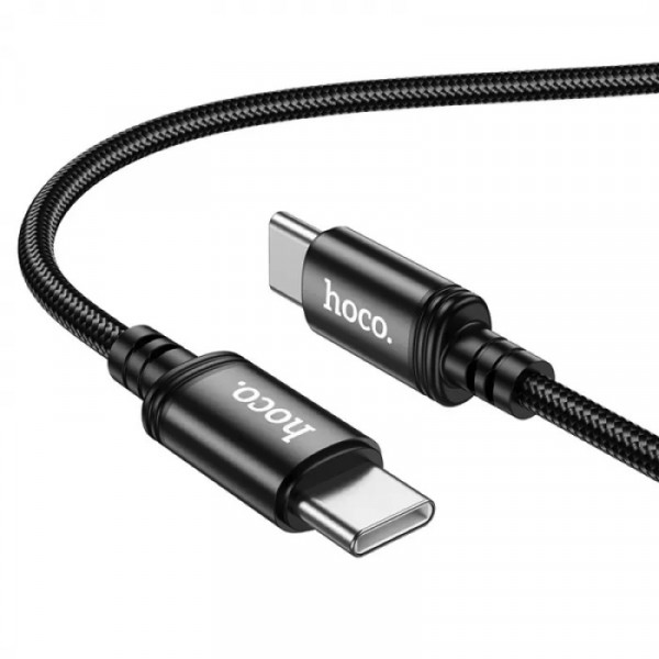 Кабель HOCO X91 Radiance 60W charging data cable for Type-C to Type-C(L=3M) Black (6931474788733)