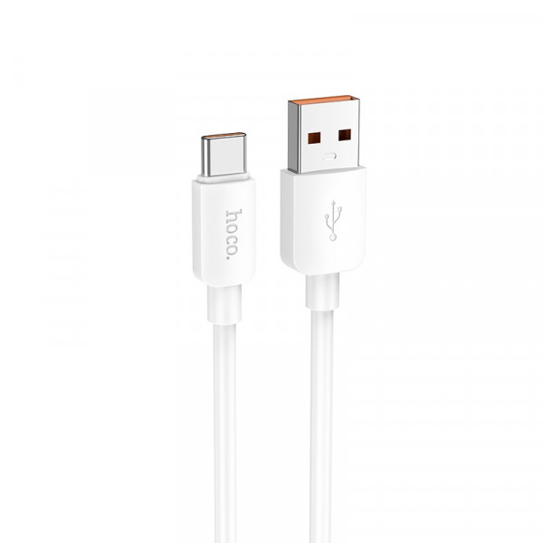 Кабель HOCO X96 Hyper 100W charging data cable Type-C White (6931474799111)
