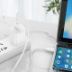 Кабель HOCO X96 Hyper 100W charging data cable Type-C White (6931474799111)