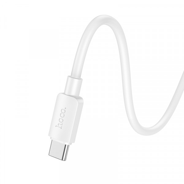 Кабель HOCO X96 Hyper 100W charging data cable Type-C White (6931474799111)